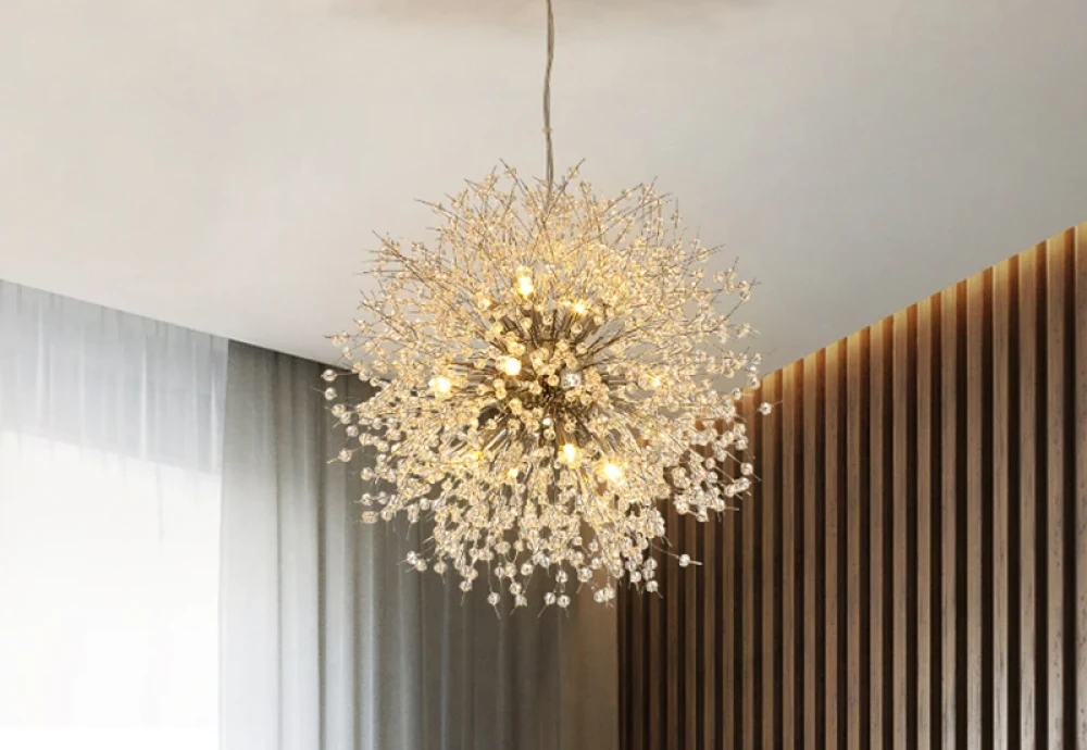 glass globe round chandelier